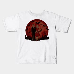 Crimson Eclipse Love Kids T-Shirt